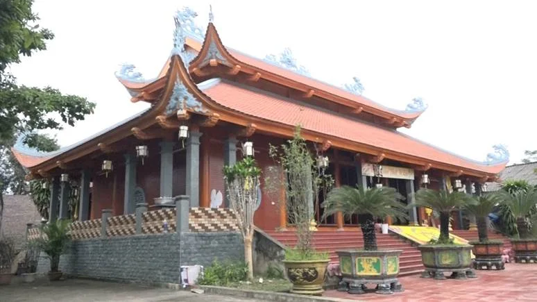 Ngôi chùa được xây dựng khang trang